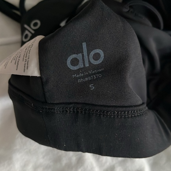 Alo Interlace Sport Bra Black (used) - Picture 6 of 7